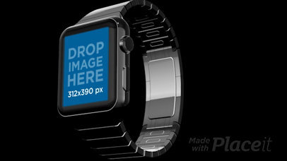 Video of a Floating Smartwatch in a Black Room a16042b