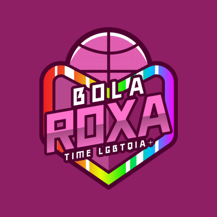 Basketball-Themed Logo Creator for an LGBTQ Team
