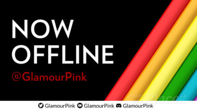 LGBTQ-Themed Twitch Offline Screen Video Maker with Colorful Graphics