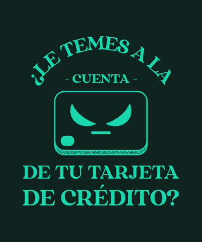 T-Shirt Design Maker Featuring a Funny Reference of Are you Afraid of the Dark