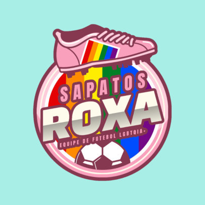 Soccer-Themed Logo Generator for an LGBTQ Community Team