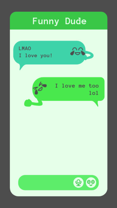 Silly Instagram Story Creator Quoting a WhatsApp-Inspired Chat Conversation 