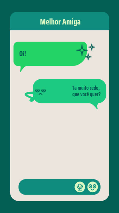 Funny Instagram Story Template Quoting a WhatsApp-Inspired Chat Conversation