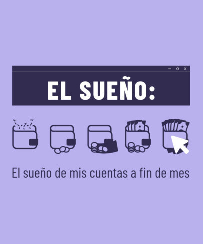 T-Shirt Design Maker With Illustrated Money Graphics