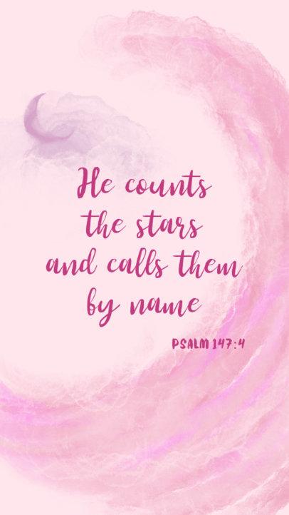 Boho Aesthetic Instagram Story Maker Featuring a Bible Verse