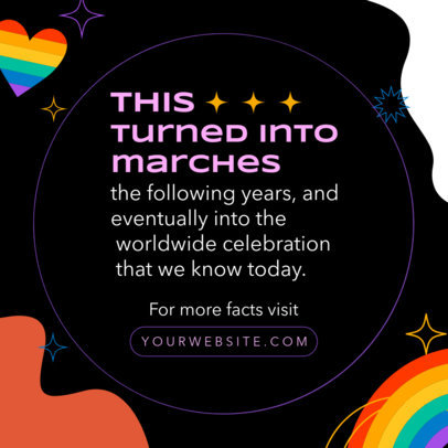 Pride-Themed Instagram Post Design Generator with a History Quote