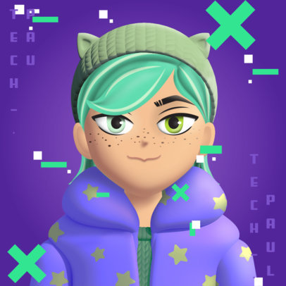 Avatar Maker Featuring a Cool Character Inspired by the Metaverse 5128