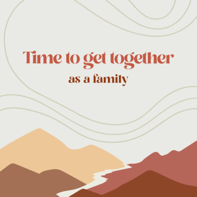 Instagram Post Template Featuring Christian Quotes with a Boho Aesthetic