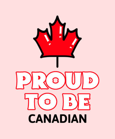 Canada Day-Themed T-Shirt Design Maker Featuring Illustrated Graphics
