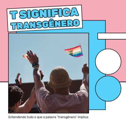 Instagram Post Generator for a Carousel About the Meaning of Transgender