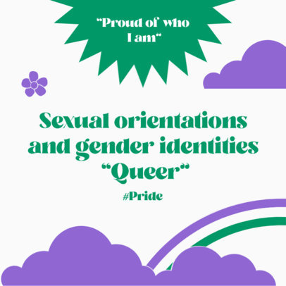 Pride-Themed Instagram Post Generator for a Carousel About Sexual Orientations