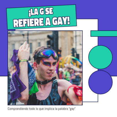 Instagram Post Maker to Inform About the Meaning of LGBTQ+