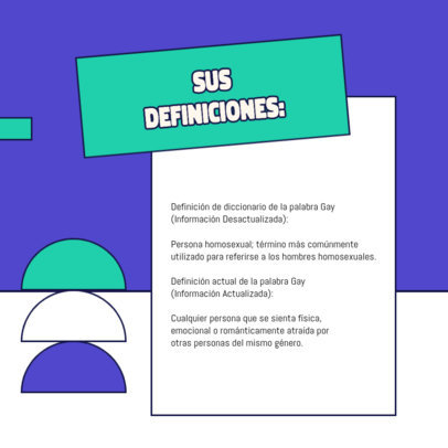 Instagram Post Template to Talk About the Meaning of LGBTQ+