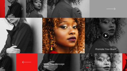 Intro Video Maker with an Animated Grid of Pictures