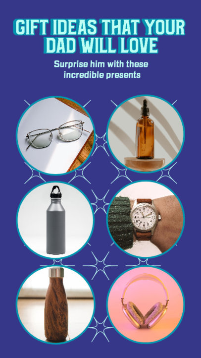 Instagram Story Maker with Gift Ideas for Father's Day