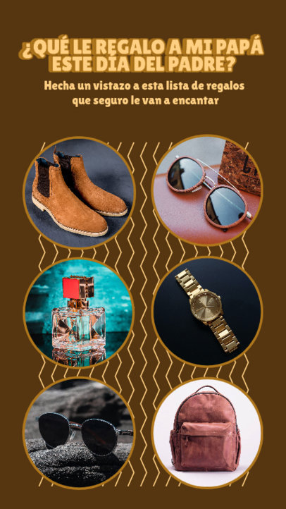 Instagram Story Generator with a Gift List for Father's Day