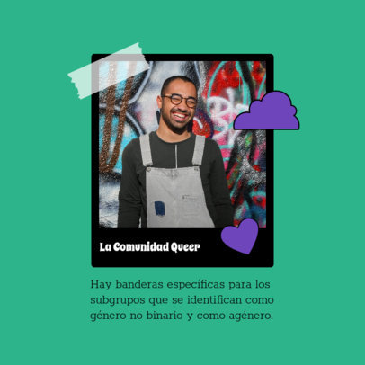 Instagram Post Creator to Talk About the Queer Community