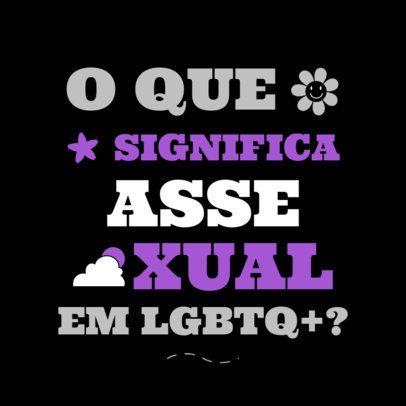 Informative Instagram Post Generator to Talk About Asexuality