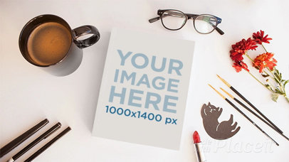 Book Lying on a Woman's Table Surrounded by Moving Things in Stop Motion