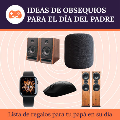 Instagram Post Generator Featuring a Father’s Day Gift Guide 5127a