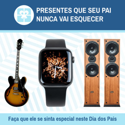 Instagram Post Creator for Father’s Day Featuring Gift Ideas 5127b