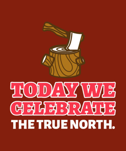 T-Shirt Design Generator with a Quote for Canada Day