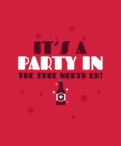 T-Shirt Design Maker Featuring a Quote for a Canada Day Celebration 4625e