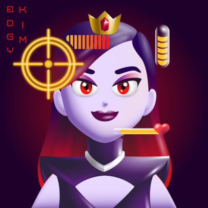 Avatar Generator Featuring a Gothic Metaverse-Inspired Character 5130b