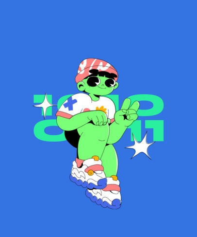 Metaverse-Inspired Avatar Template with Cartoonish Graphics 4515e