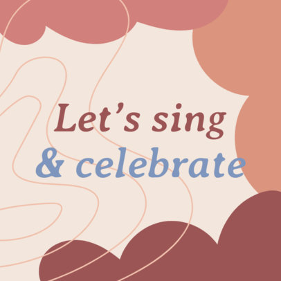 Instagram Post Template with a Quote for a Christian Celebration