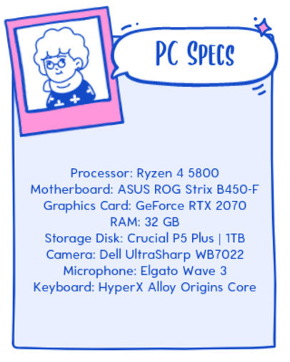 Doodle-Themed Twitch Panel Template with an Avatar Graphic 5157a-el1