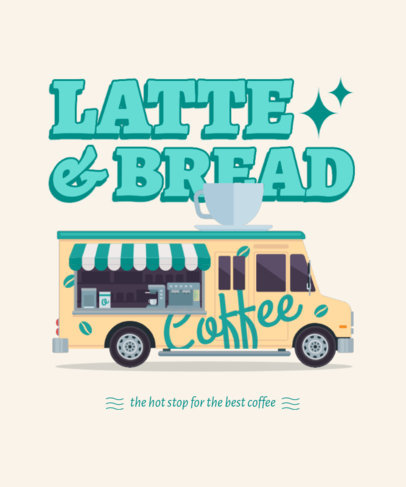 T-Shirt Design Creator for a Coffee Truck
