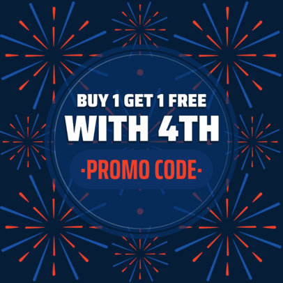 Instagram Post Generator With 4th of July-Inspired Graphics and a Promo Code