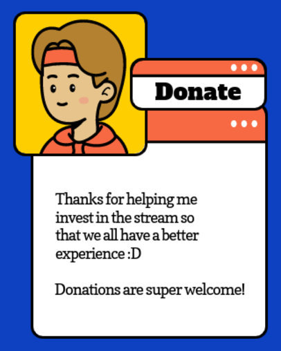 Twitch Panel Maker Featuring a Cartoonish Avatar 5155e-el1