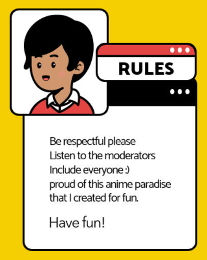 Twitch Info Panel Creator for the Chanel's Rules with an Avatar Graphic 5155b-el1