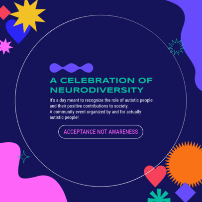 Instagram Post Maker to Celebrate Neurodiversity with a Carousel