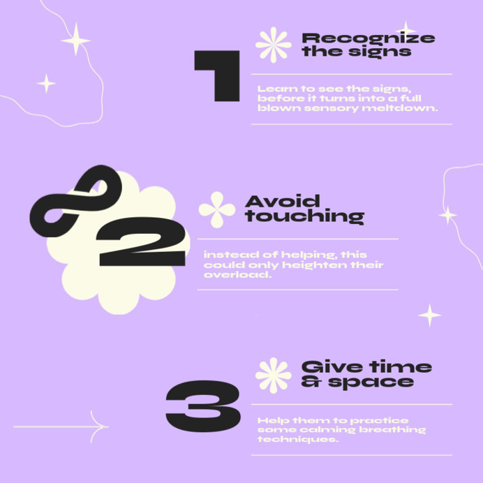 Instagram Post Maker for a Carousel with Tips for Helping People with Autism