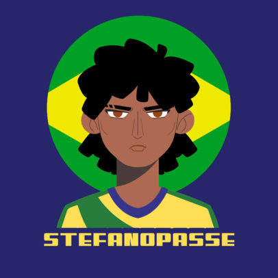 Avatar Generator Featuring a Brazilian Soccer Player
