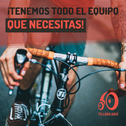 Instagram Post Generator to Promote Biking Equipment 5140a