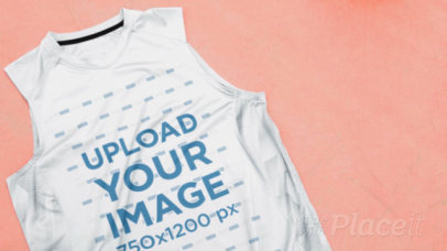 Basketball Jersey Maker - Video of a Jersey Lying on a Colorful Court