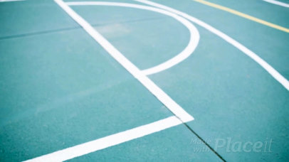 Basketball Jersey Maker - Video of a Jersey Lying on a Green Court