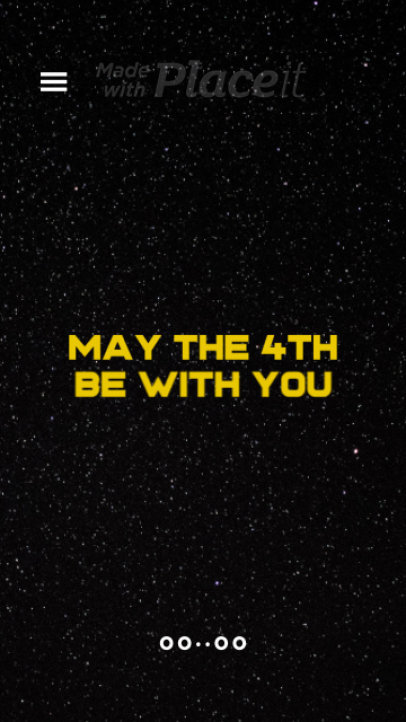 Instagram Story Video Maker for Star Wars Fans to Celebrate May the 4th