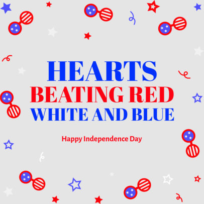 Instagram Post Maker with a Quote for a 4th of July Celebration
