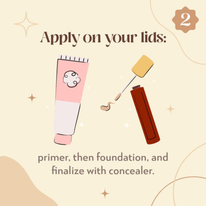Instagram Post Creator for a Beauty Tips Carousel