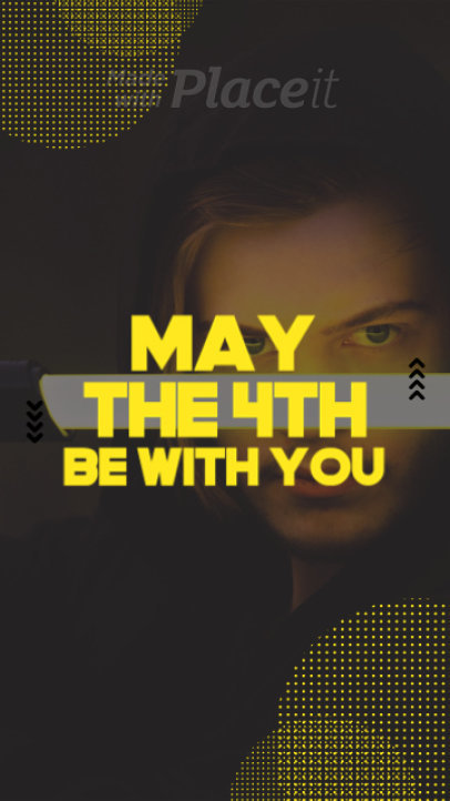 Instagram Story Video Generator With a May the 4th Theme 