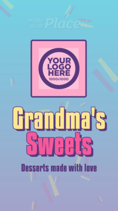 Cartoonish Instagram Story Video Maker to Promote a Desserts Food Truck 5231