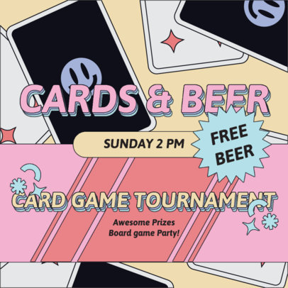 Instagram Post Maker for a Board Game Tournament Event 5155