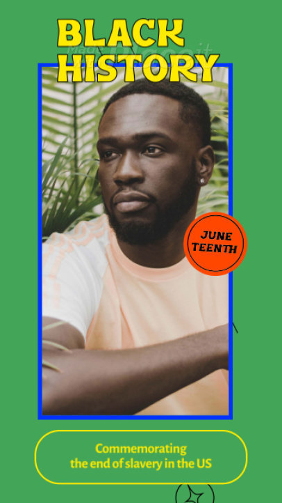 Instagram Story Video Creator for an Emancipation Day Commemoration 5328