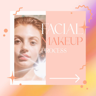 Carousel-Themed Instagram Post Generator for a Facial Makeup Guide
