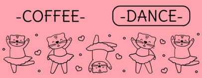 Lovely Coffee Mug Design Maker Featuring Dancing Cats